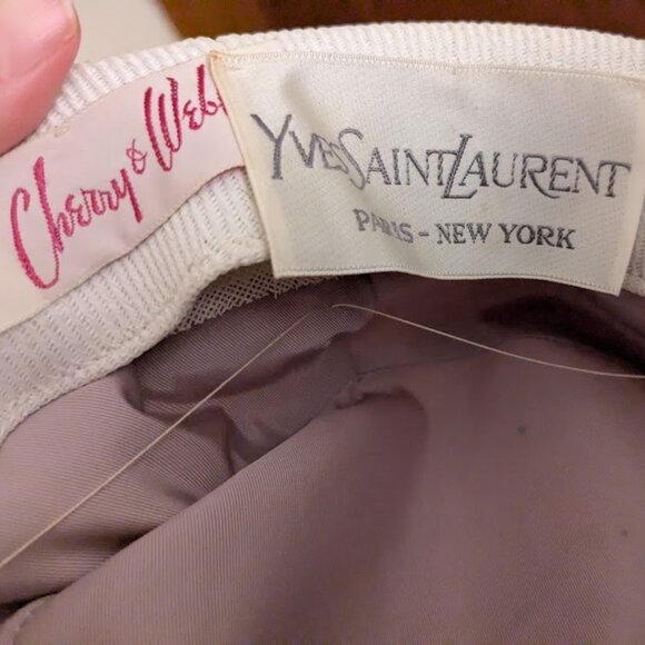 SUPER RARE! Vintage Yves Saint Laurent 1950s/ 60s Fascinator Hat - Picture 13 of 16